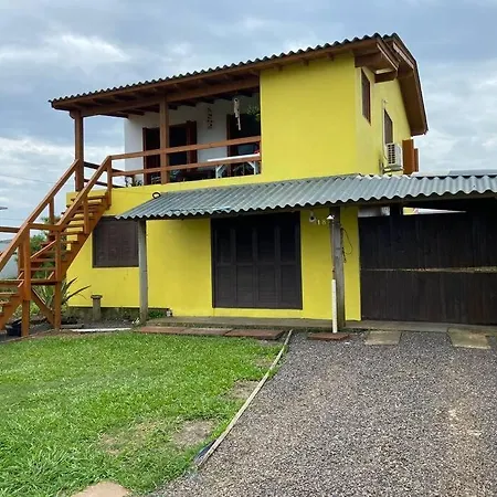 Casa Amarela A Beira Mar Entre Arroio Do Sal E Torres Vila Exterior foto